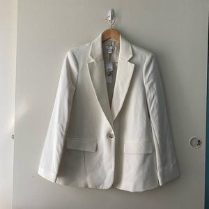 Topshop • Cream Notch Lapel Blazer